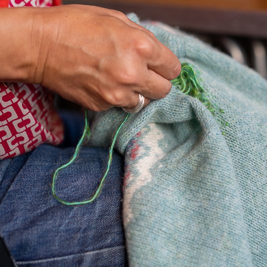Visible mending creative darning workshops